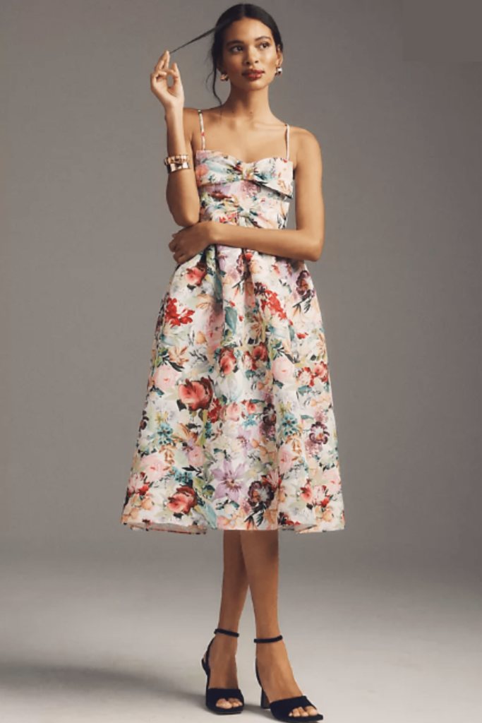floral dresses to wear to a wedding